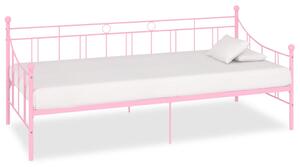 Daybed Frame Pink Metal 90x200 cm