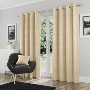 Goodwood Blockout Ready Made Eyelet Curtains Cream