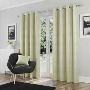 Goodwood Blockout Ready Made Eyelet Curtains Green