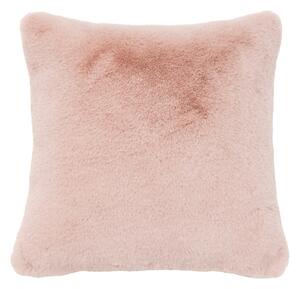 Faux Fur Rabbit Cushion - 45x45cm - Blush