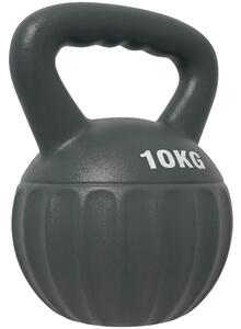 SPORTNOW Kettlebell for Strength Training Kettle Bell with Non-Slip Handle 10 kg Grey