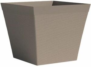 Plant pot Garden ID Taupe Squared 29 x 26 cm