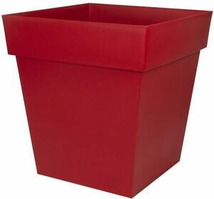 Plant pot EDA Tuscan Red Squared Ø 50 cm