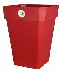 Plant pot Riviera Soleilla Squared Red 39 x 39 x 53 cm