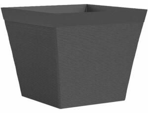 Plant pot Garden ID Black Squared 29 x 26 cm