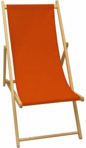 Sun-lounger Jardin Prive Brown Red 132 x 55 x 35 cm Wood