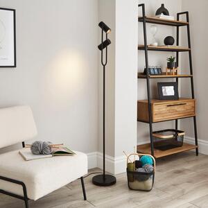 Kit Industrial 2 Light Adjustable Floor Lamp