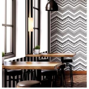 Noordwand Urban Friends & Coffee Wallpaper Etnico White and Black