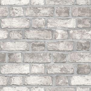 Noordwand Homestyle Wallpaper Brick Wall Grey and Off-white