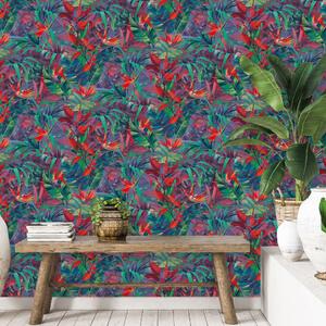 DUTCH WALLCOVERINGS Wallpaper Paradise Flower Green
