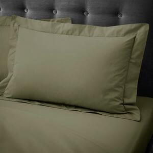 Hotel 230 Thread Count Crisp Cotton Percale Oxford Pillowcase