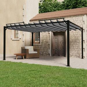 Gazebo with Louvered Roof 3x4 m Anthracite Fabric and Aluminium