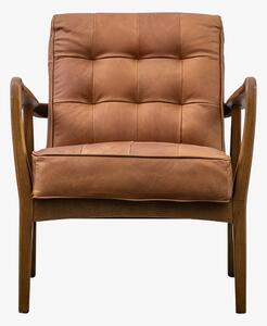 Brad Leather Armchair in Vintage Brown
