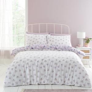 Catherine Lansfield Isadora Floral Duvet Cover Bedding Set Lilac