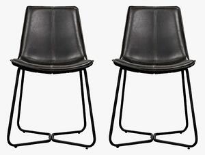 Weyburn Charcoal Dining Chair, Set of Two