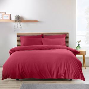 Catherine Lansfield So Soft Easy Iron Duvet Cover Bedding Set Hot Pink