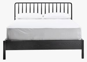 Rebecca 5' Oak King Bed Frame in Black