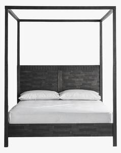 Sadie 5' King Size Four Poster Bed in Charcoal