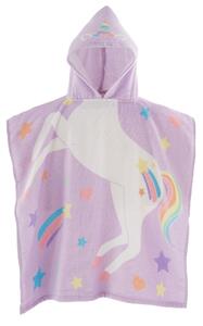 Catherine Lansfield Unicorn 60cm x 120cm Hooded Poncho Towel Lilac