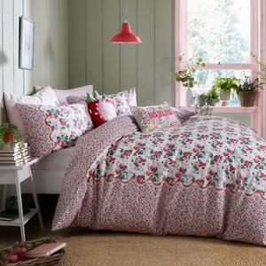 Cath Kidston Strawberry Duvet Cover Bedding Set Rose Pink