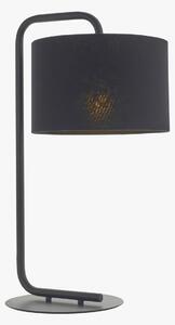Harlee Black Table Lamp with Black Shade
