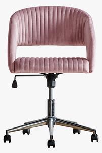 Niantic Pink Velvet Swivel Chair