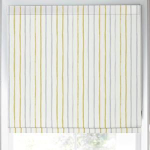 Laura Ashley Painterly Stripe Made To Measure Roman Blind Yellow