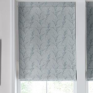 Laura Ashley Pussy Willow Embroidered Made To Measure Roman Blind Seaspray