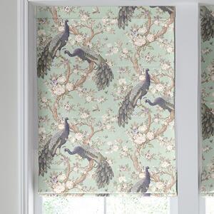 Laura Ashley Belvedere Made To Measure Roman Blind Duck Egg