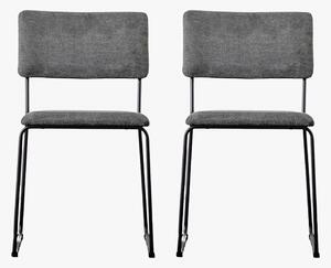 Quippy Dining Chair in Charcoal - Set of 2