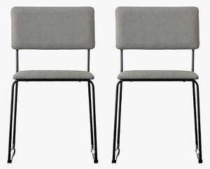 Quippy Dining Chair in Silver - Set of 2