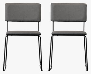 Quippy Dining Chair in Dark Grey - Set of 2