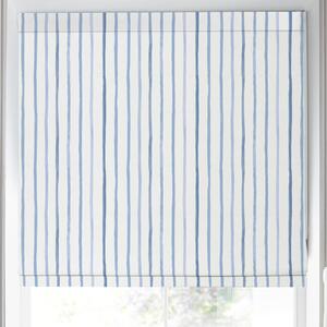 Laura Ashley Painterly Stripe Made to Measure Roman Blind Blue