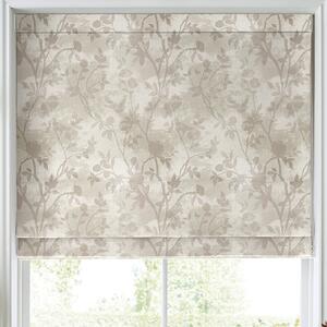 Laura Ashley Eglantine Silhoutte Woven Made to Measure Roman Blind White Sands