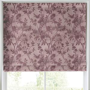 Laura Ashley Eglantine Silhoutte Woven Made To Measure Roman Blind Mulberry