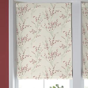 Laura Ashley Pussy Willow Winter Made To Measure Roman Blind Cranberry Red