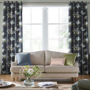 Laura Ashley Rosemore Made To Measure Curtains Midnight