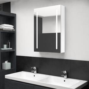 LED Bathroom Mirror Cabinet Shining White 50x13x70 cm