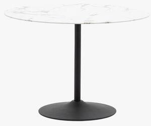 Jude Dining Table in White Marble