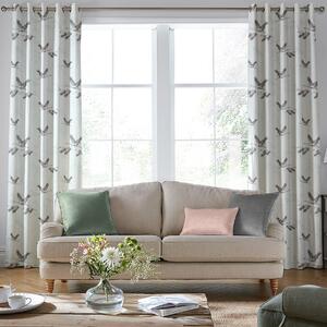 Laura Ashley Animalia Embroidered Made to Measure Curtain Pale Duck Egg
