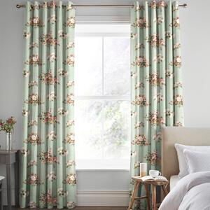 Laura Ashley Rosemore Made To Measure Curtains Sage