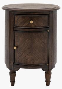 Chateau Drum Side Table in Coffee
