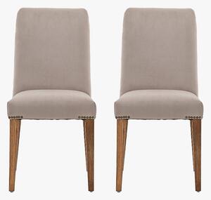 Chateau Dining Chair in Dove & Natural - Set of 2