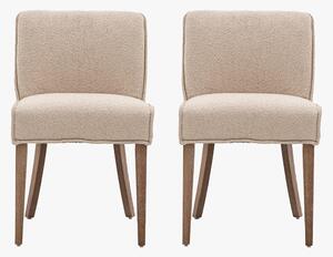 Ewan Dining Chair in Taupe - Set of 2