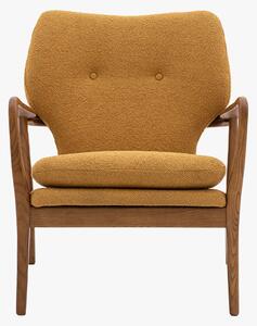 Jean Mid-Century Armchair in Ochre