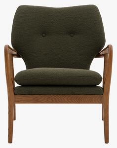 Jean Mid-Century Armchair in Green