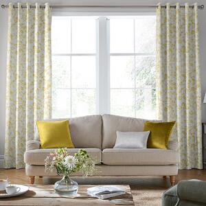 Laura Ashley Aria Made To Measure Curtains Ochre