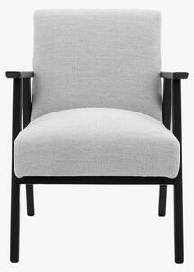 Dan Armchair in Black & Mottled Stone