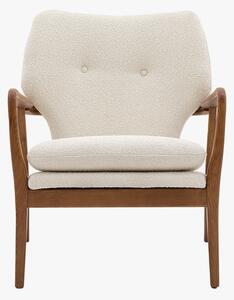 Jean Mid-Century Armchair in Cream