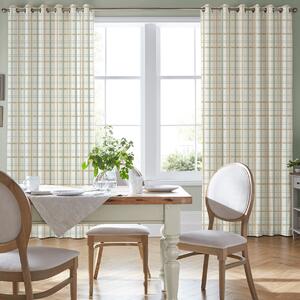Laura Ashley Burford Check Made To Measure Curtains Ochre